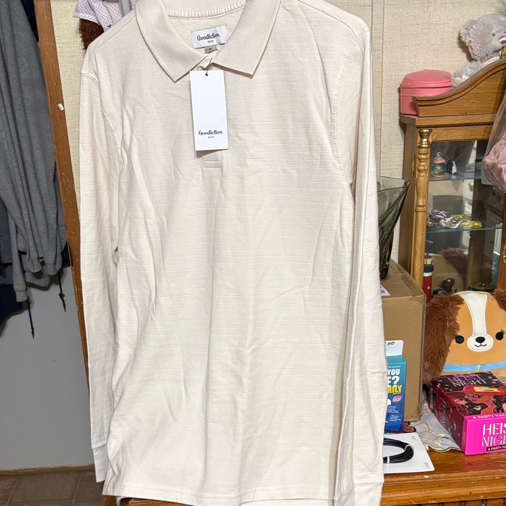 Goodfellow & Co Men's Beige Polo Shirt